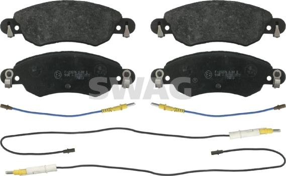 Swag 64 91 6416 - Brake Pad Set, disc brake autospares.lv