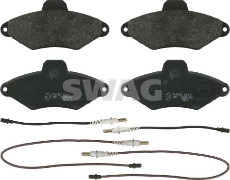 Swag 64 91 6413 - Brake Pad Set, disc brake autospares.lv