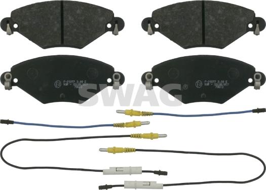 Swag 64 91 6417 - Brake Pad Set, disc brake autospares.lv