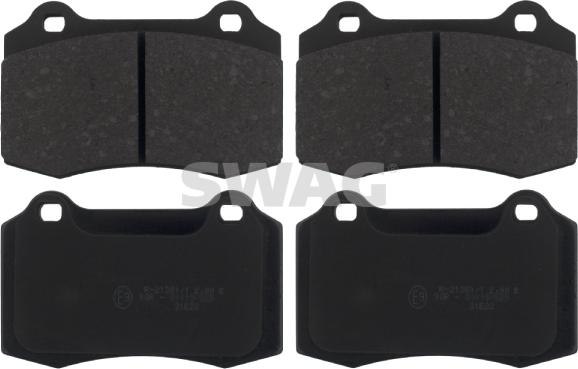 Swag 64 91 6887 - Brake Pad Set, disc brake autospares.lv