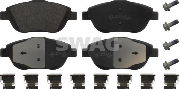 Swag 64 91 6875 - Brake Pad Set, disc brake autospares.lv