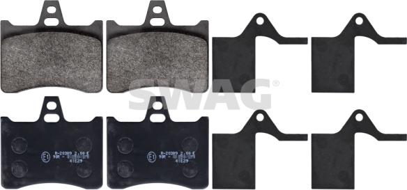 Swag 64 11 6035 - Brake Pad Set, disc brake autospares.lv