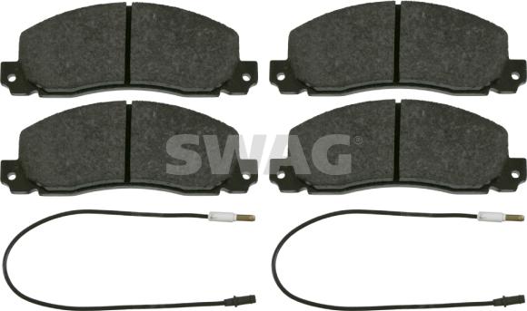 Swag 60 91 6443 - Brake Pad Set, disc brake autospares.lv