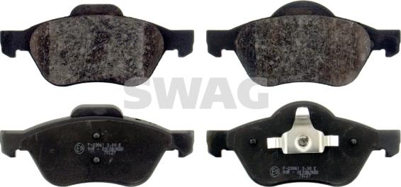 Swag 60 91 6435 - Brake Pad Set, disc brake autospares.lv