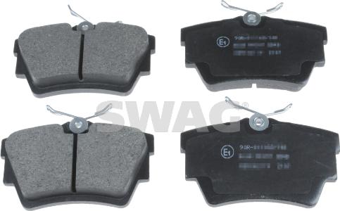Swag 60 91 6472 - Brake Pad Set, disc brake autospares.lv