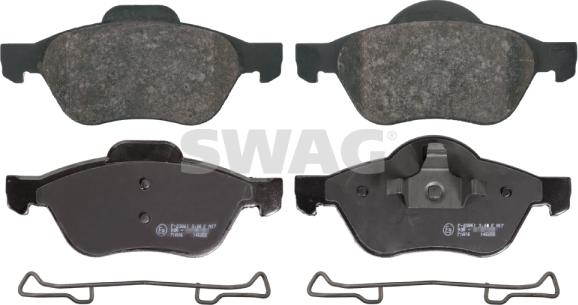 Swag 60 91 6672 - Brake Pad Set, disc brake autospares.lv
