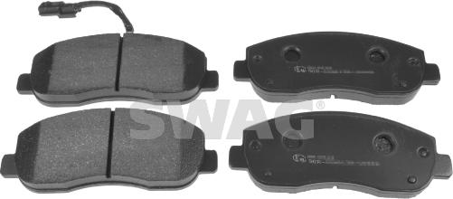 Swag 60 91 6845 - Brake Pad Set, disc brake autospares.lv