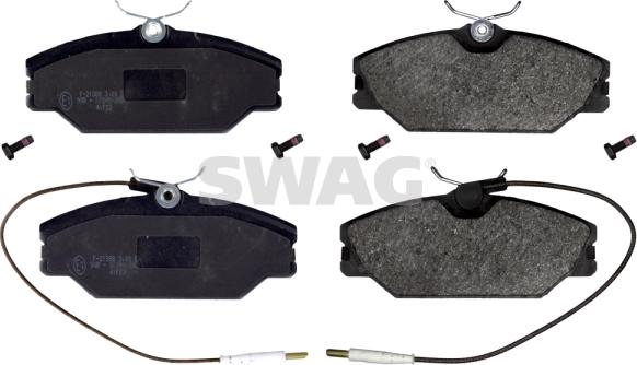 Swag 60 91 6381 - Brake Pad Set, disc brake autospares.lv