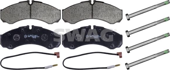 Swag 60 11 6193 - Brake Pad Set, disc brake autospares.lv