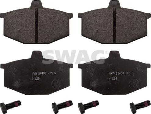 Swag 60 11 6181 - Brake Pad Set, disc brake autospares.lv