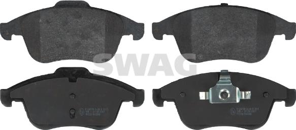 Swag 60 11 6187 - Brake Pad Set, disc brake autospares.lv