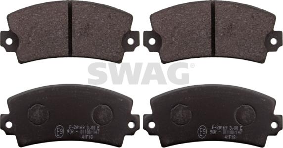 Swag 60 11 6179 - Brake Pad Set, disc brake autospares.lv
