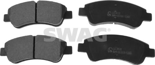 Swag 62 91 6432 - Brake Pad Set, disc brake autospares.lv