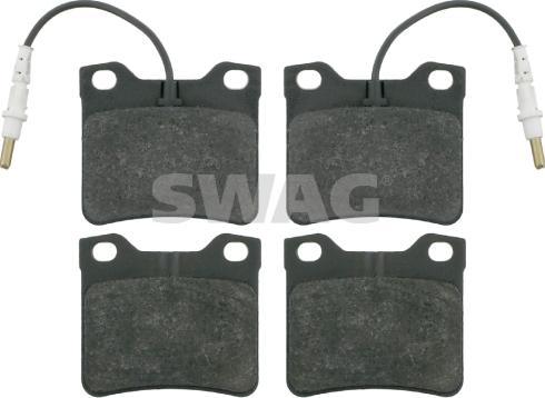 Swag 62 91 6137 - Brake Pad Set, disc brake autospares.lv