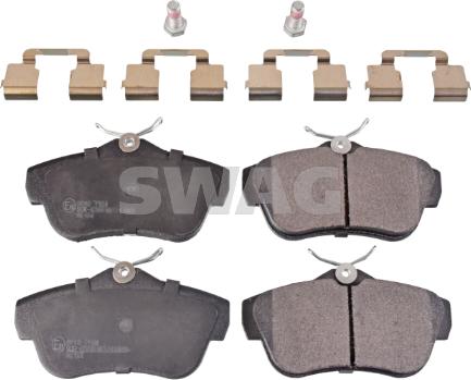 Swag 62 91 6891 - Brake Pad Set, disc brake autospares.lv