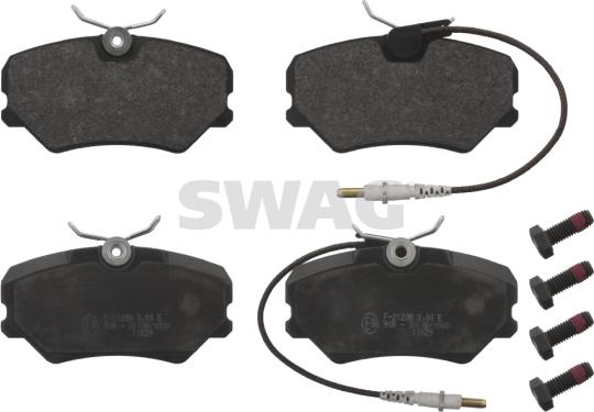 Swag 62 91 6818 - Brake Pad Set, disc brake autospares.lv