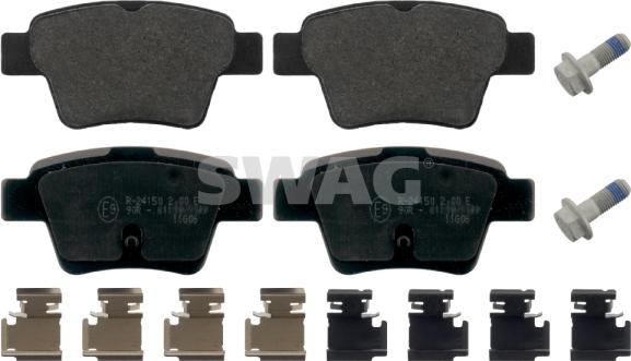 Swag 62 91 6813 - Brake Pad Set, disc brake autospares.lv