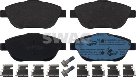 Swag 62 91 6888 - Brake Pad Set, disc brake autospares.lv