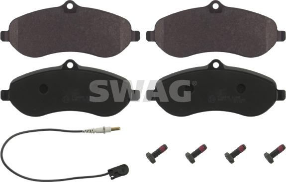 Swag 62 91 6830 - Brake Pad Set, disc brake autospares.lv