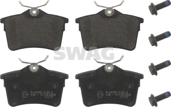 Swag 62 91 6831 - Brake Pad Set, disc brake autospares.lv