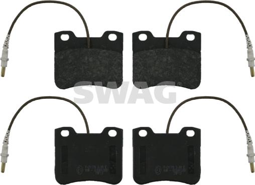 Swag 62 91 6243 - Brake Pad Set, disc brake autospares.lv