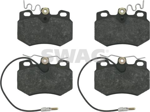 Swag 62 91 6242 - Brake Pad Set, disc brake autospares.lv