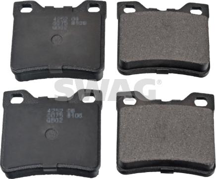 Swag 62 91 6219 - Brake Pad Set, disc brake autospares.lv