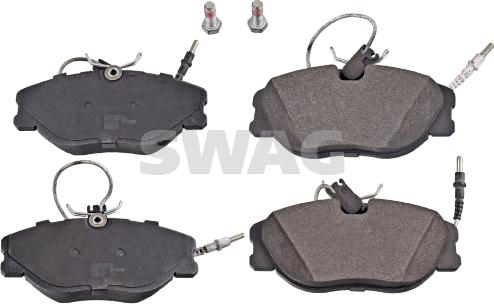 Swag 62 91 6224 - Brake Pad Set, disc brake autospares.lv