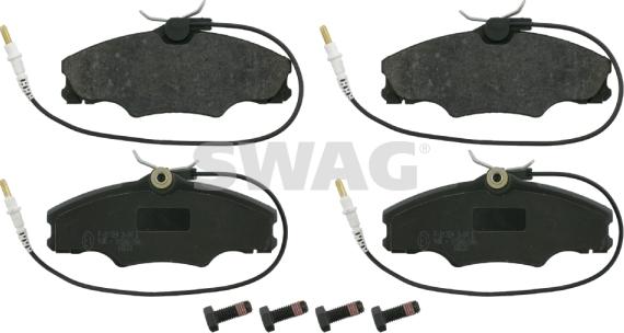Swag 62 91 6221 - Brake Pad Set, disc brake autospares.lv