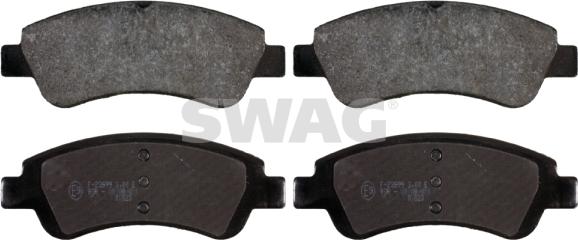 Swag 62 91 6765 - Brake Pad Set, disc brake autospares.lv