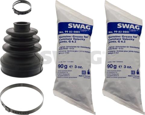 Swag 62 10 0212 - Bellow, drive shaft autospares.lv