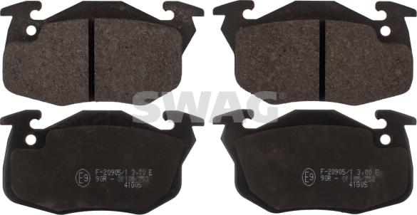 Swag 62 11 6043 - Brake Pad Set, disc brake autospares.lv