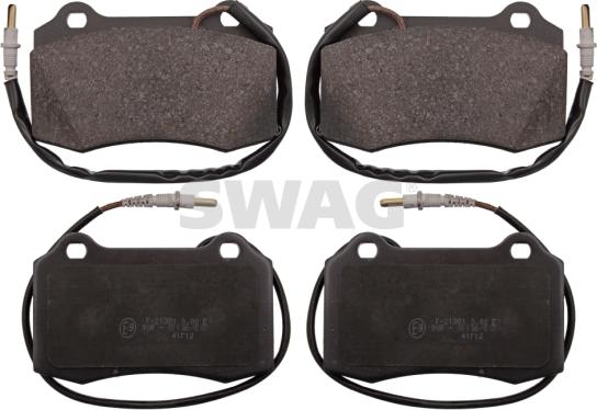 Swag 62 11 6165 - Brake Pad Set, disc brake autospares.lv