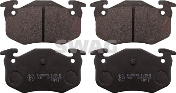 Swag 62 11 6161 - Brake Pad Set, disc brake autospares.lv