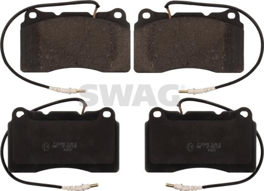 Swag 62 11 6167 - Brake Pad Set, disc brake autospares.lv