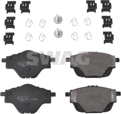 Swag 62 11 6242 - Brake Pad Set, disc brake autospares.lv