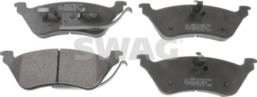 Swag 14 11 6318 - Brake Pad Set, disc brake autospares.lv