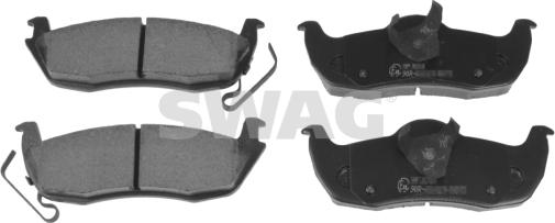 Swag 14 11 6339 - Brake Pad Set, disc brake autospares.lv