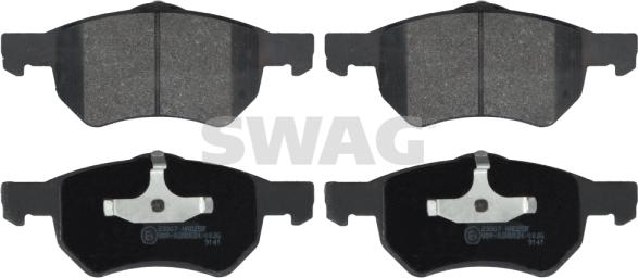 Swag 14 11 6262 - Brake Pad Set, disc brake autospares.lv