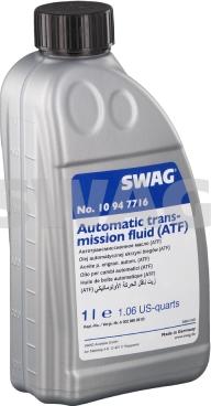 Swag 10 94 7716 - Automatic Transmission Oil autospares.lv