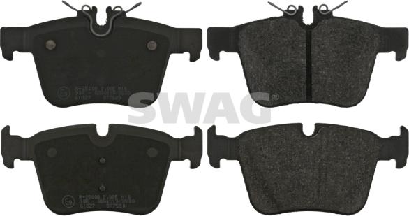 Swag 10 91 6989 - Brake Pad Set, disc brake autospares.lv