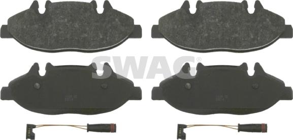 Swag 10 91 6487 - Brake Pad Set, disc brake autospares.lv