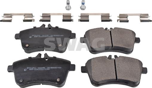 Swag 10 91 6529 - Brake Pad Set, disc brake autospares.lv