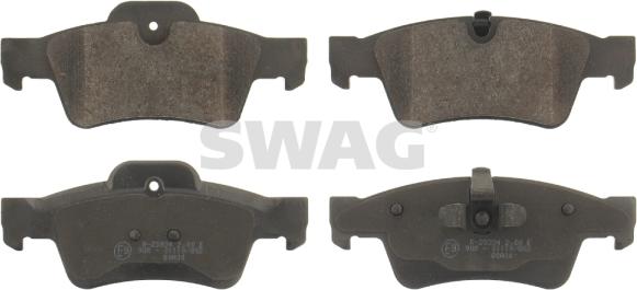 Swag 10 91 6615 - Brake Pad Set, disc brake autospares.lv