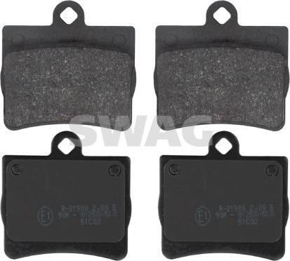 Swag 10 91 6152 - Brake Pad Set, disc brake autospares.lv