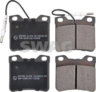 Swag 10 91 6173 - Brake Pad Set, disc brake autospares.lv