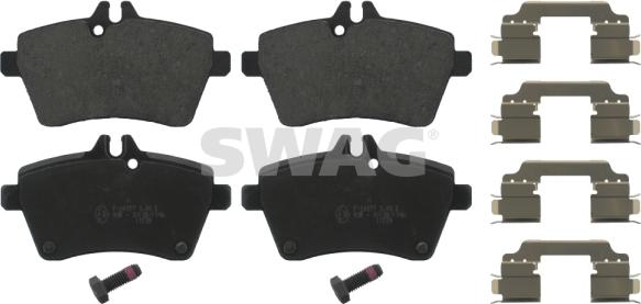 Swag 10 91 6810 - Brake Pad Set, disc brake autospares.lv