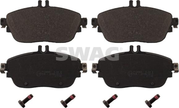 Swag 10 91 6870 - Brake Pad Set, disc brake autospares.lv