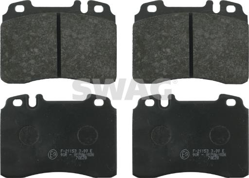 Swag 10 91 6247 - Brake Pad Set, disc brake autospares.lv