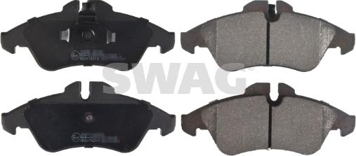 Swag 10 91 6251 - Brake Pad Set, disc brake autospares.lv